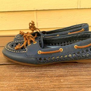 Blue Sperry Skimmer Boat Shoes